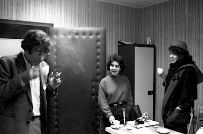 Fatiha Saïdi with Driss Chraibi and Assia Djebar on Radio El Wafa